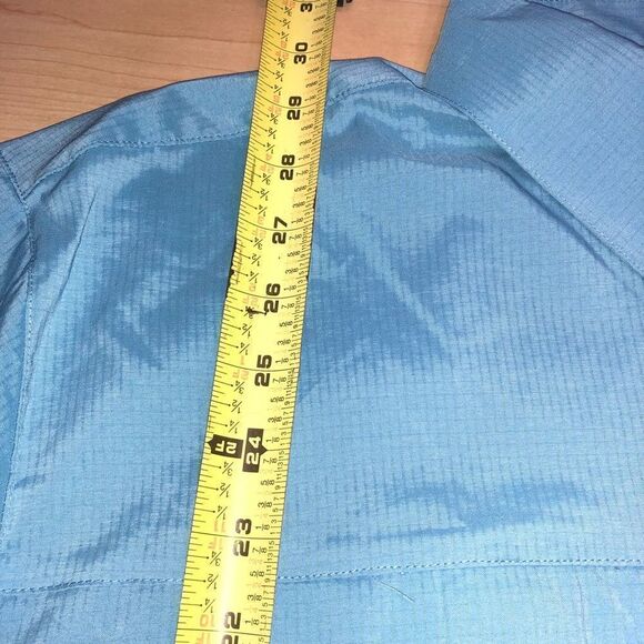 NWT MOJO Performance Wear MR.Big Sky Blue Large Button up Shirt - Picture 3 of 9